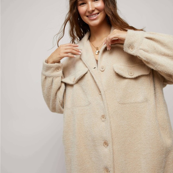 Warm button down pocket jacket - Picture 4 of 5